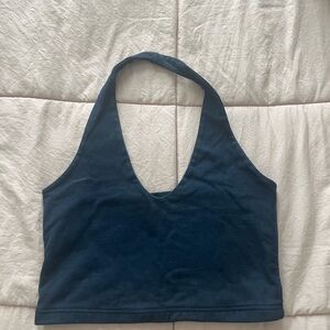 NWOT Brandy melville navy halter top